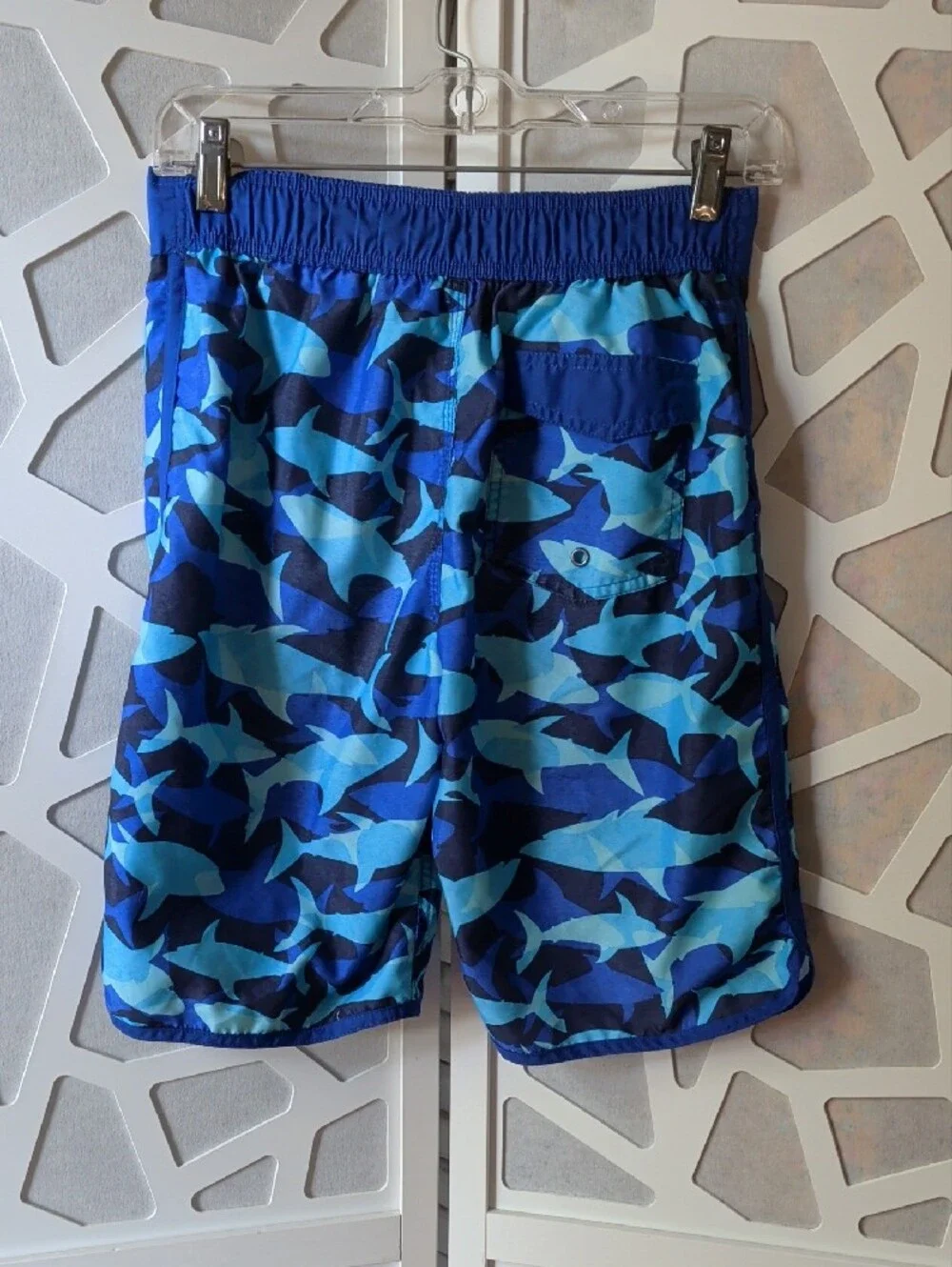 Arizona Jean Company Blue Shark Camo Swim Trunks